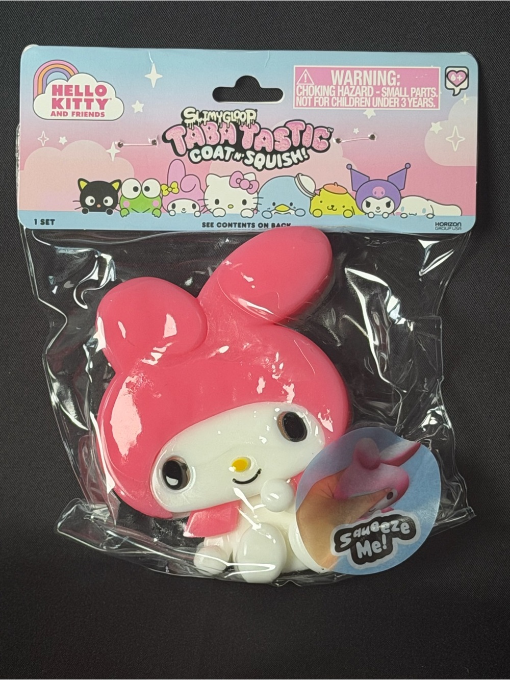 Hello Kitty My Melody Pink and White Squeeze Toy